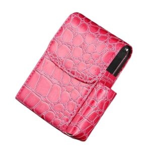 Womens leather cigarette case with lighter holder​